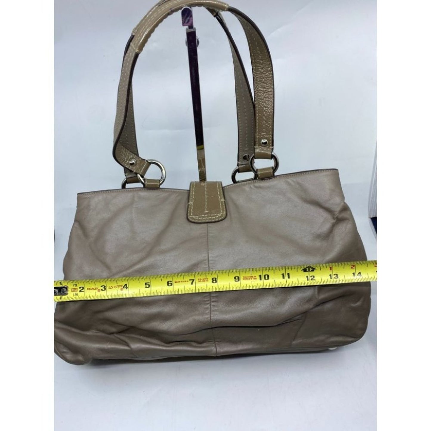 COACH Medium/ Large Leather Brown Shoulder Bag