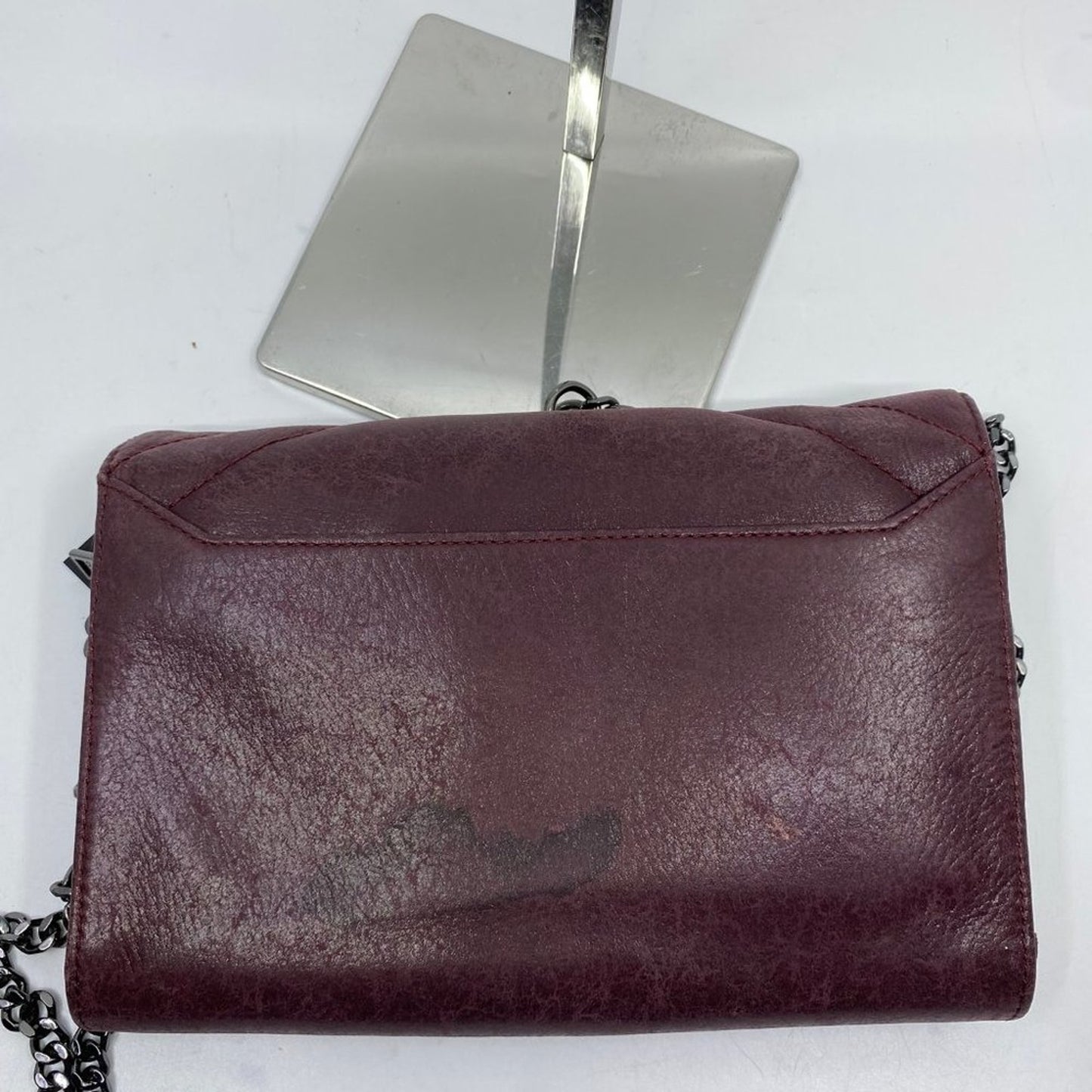 Botkier Red Brown Leather Mini Shoulder Bag