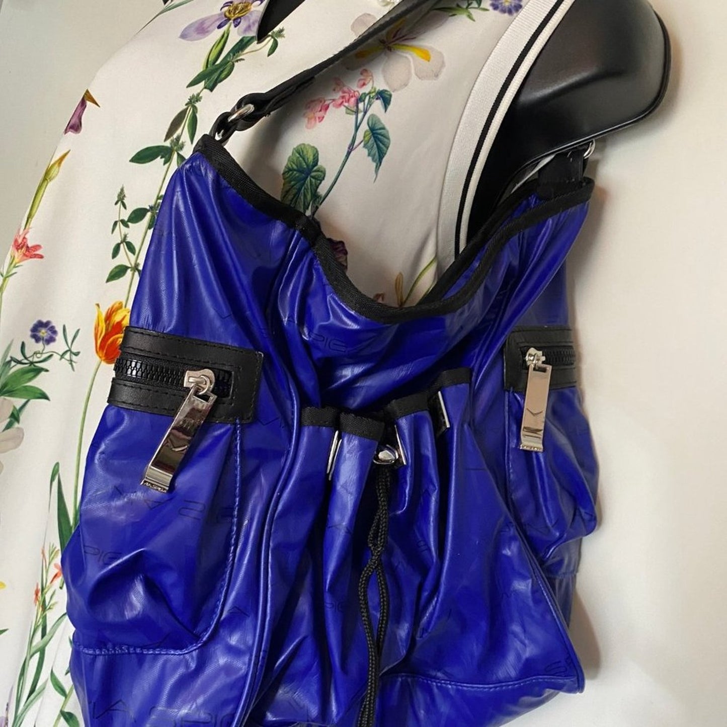 Via Spiga Blue Leather Tote Bag
