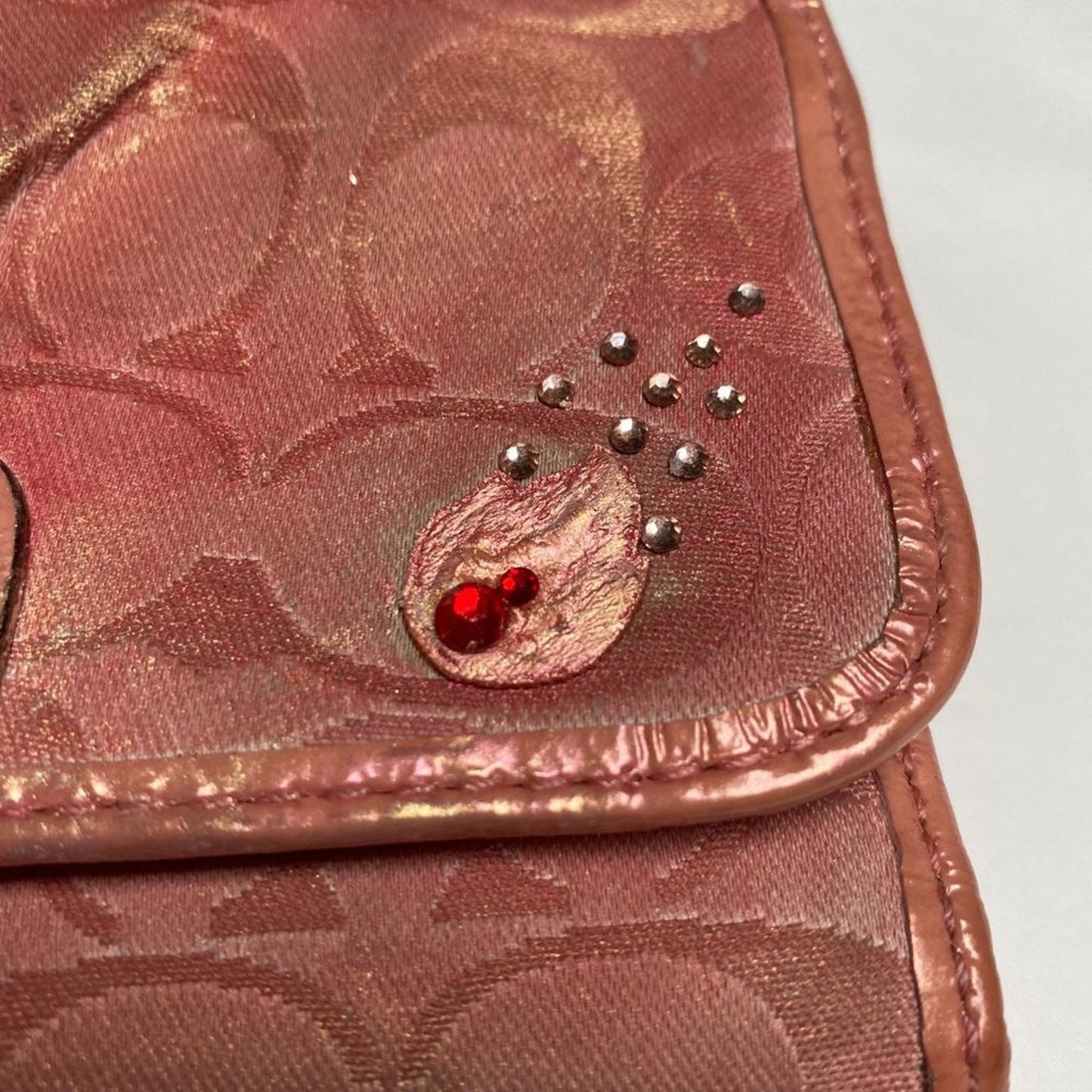 Coach Pink Tri-Fold Wallet Custom Trail Blazer