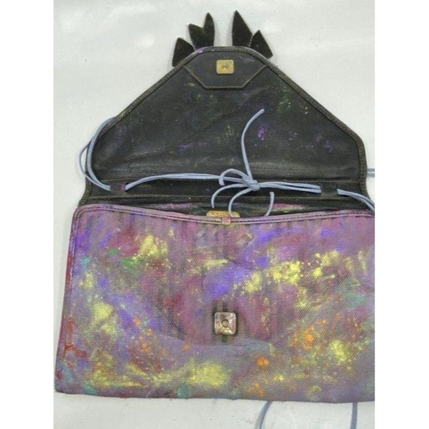 fendi customized multicolor canvas cross body bag