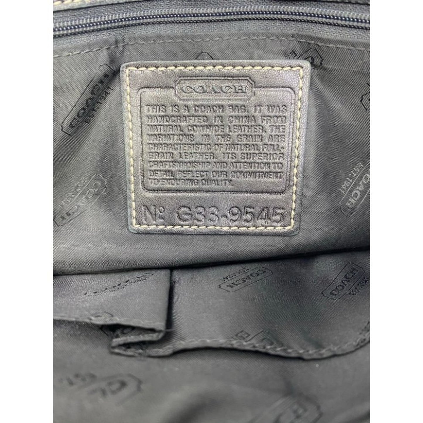 Coach Black Medium Leather Handbag