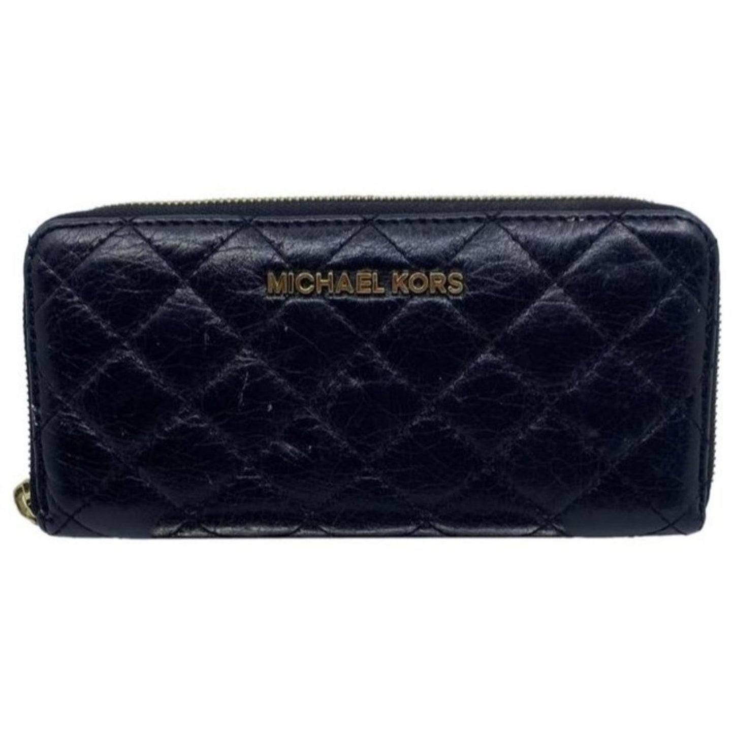 Michael Kors Black Quilted Leather Wallet