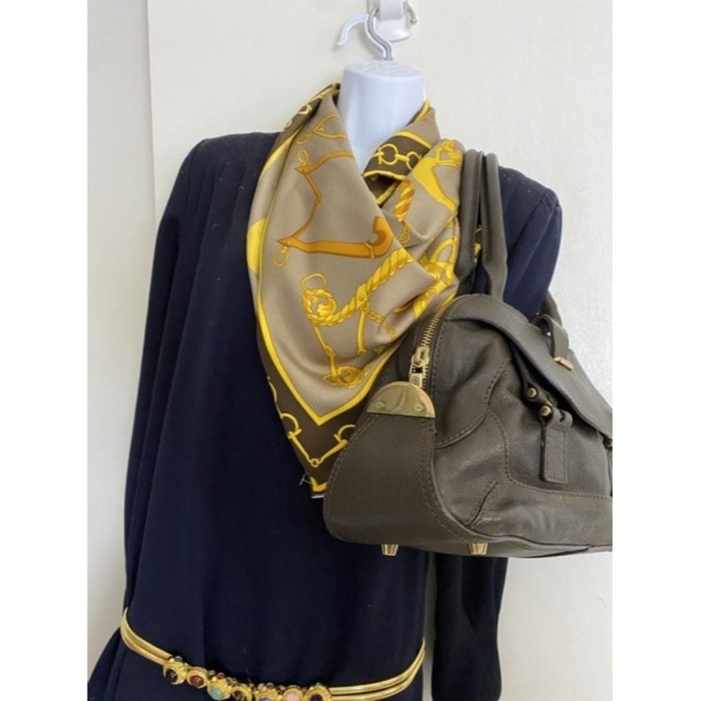chloe handbag brown leather tote