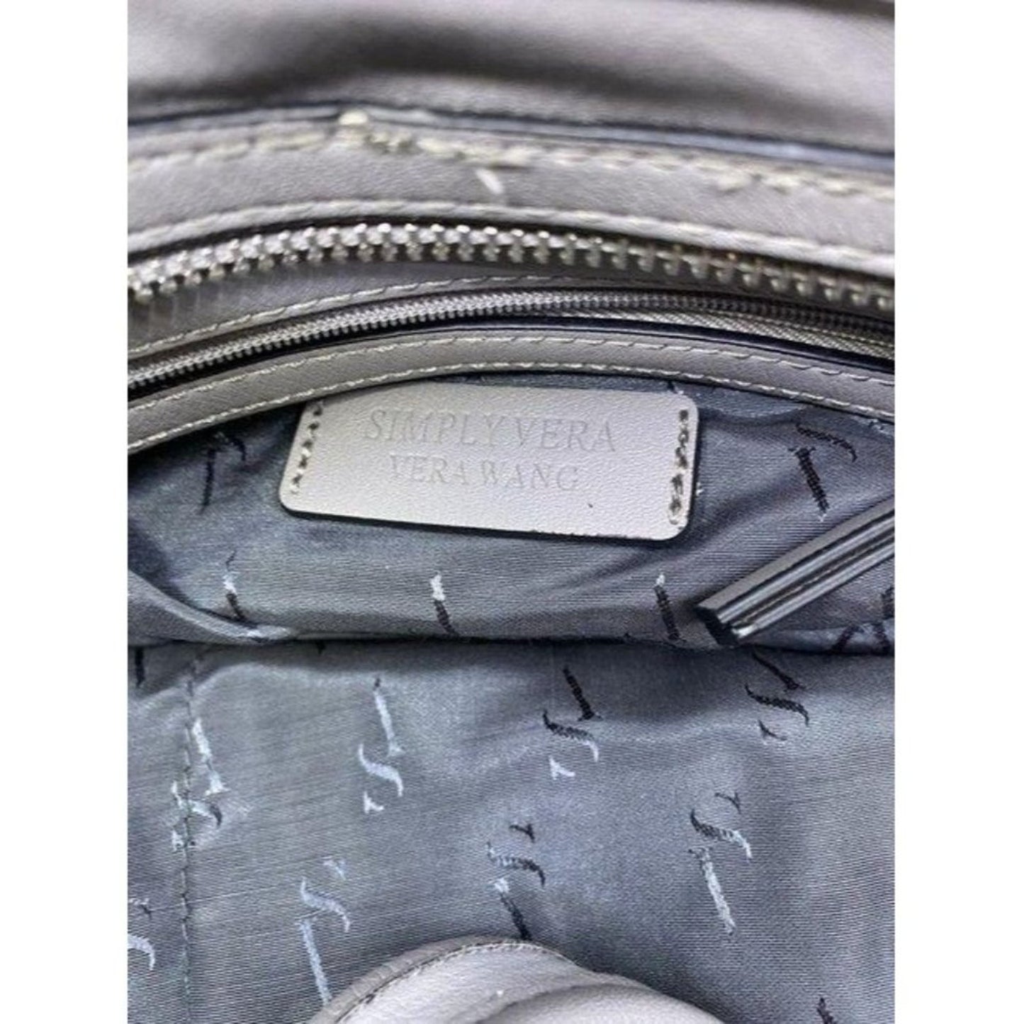 Simply Vera Vera Wang off white faux leather shoul