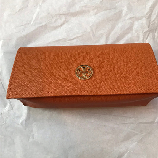 Tory Burch Orange Rouge Eyeglass Case