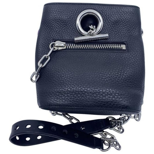 Alexander Wang Bucket Riot Black Leather Cross Body Bag