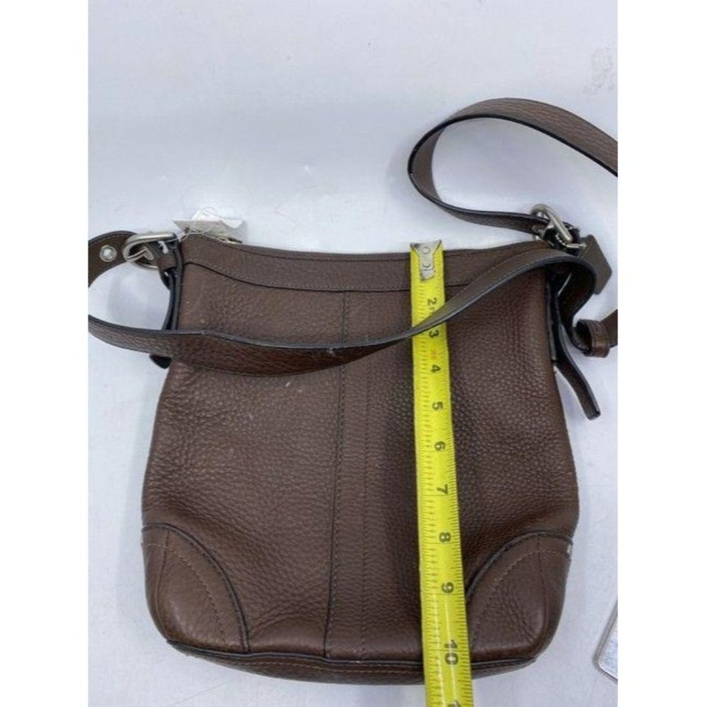coach shoulder brown leather cross body bag