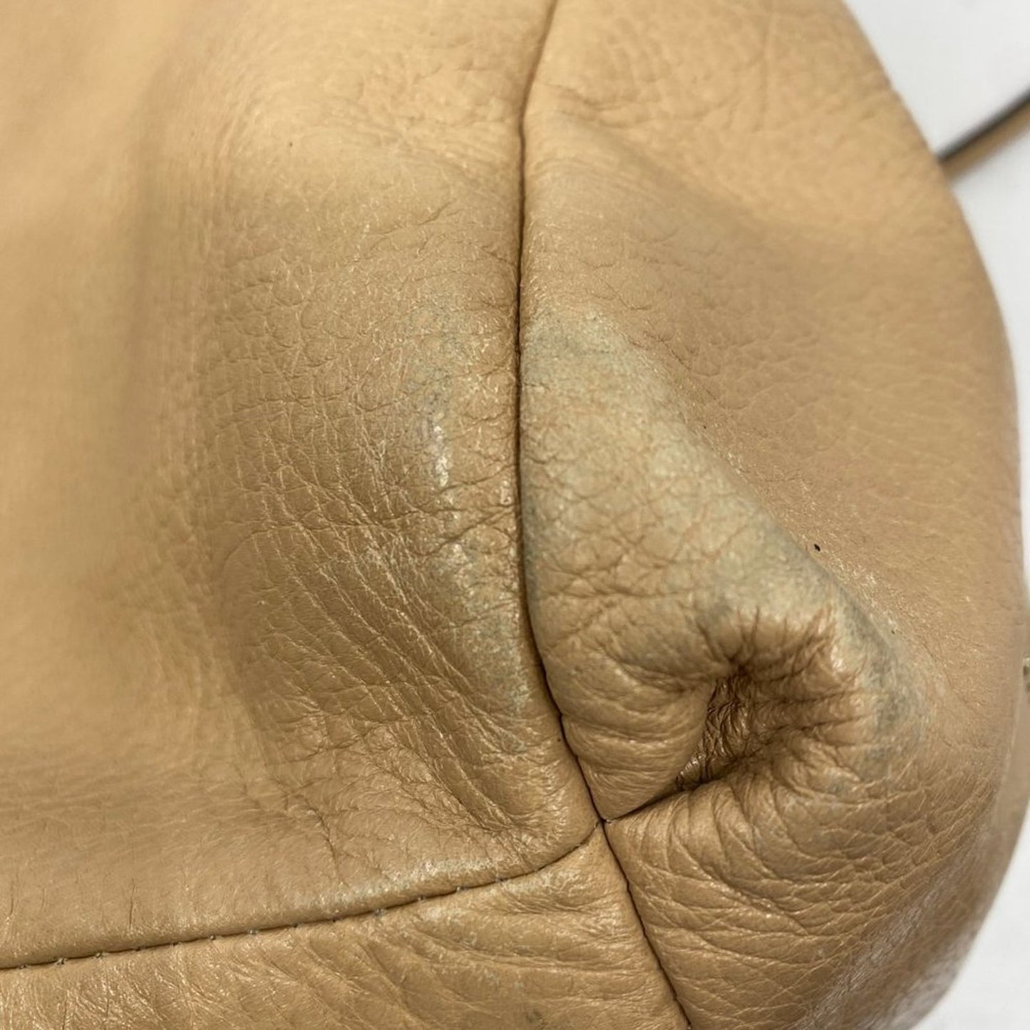 Coach Large Edie Tan  Leather Shoulder Bag