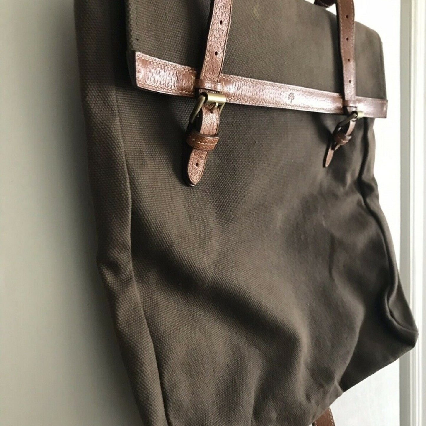 Mulberry Unisex Brown Canvas Messenger Bag