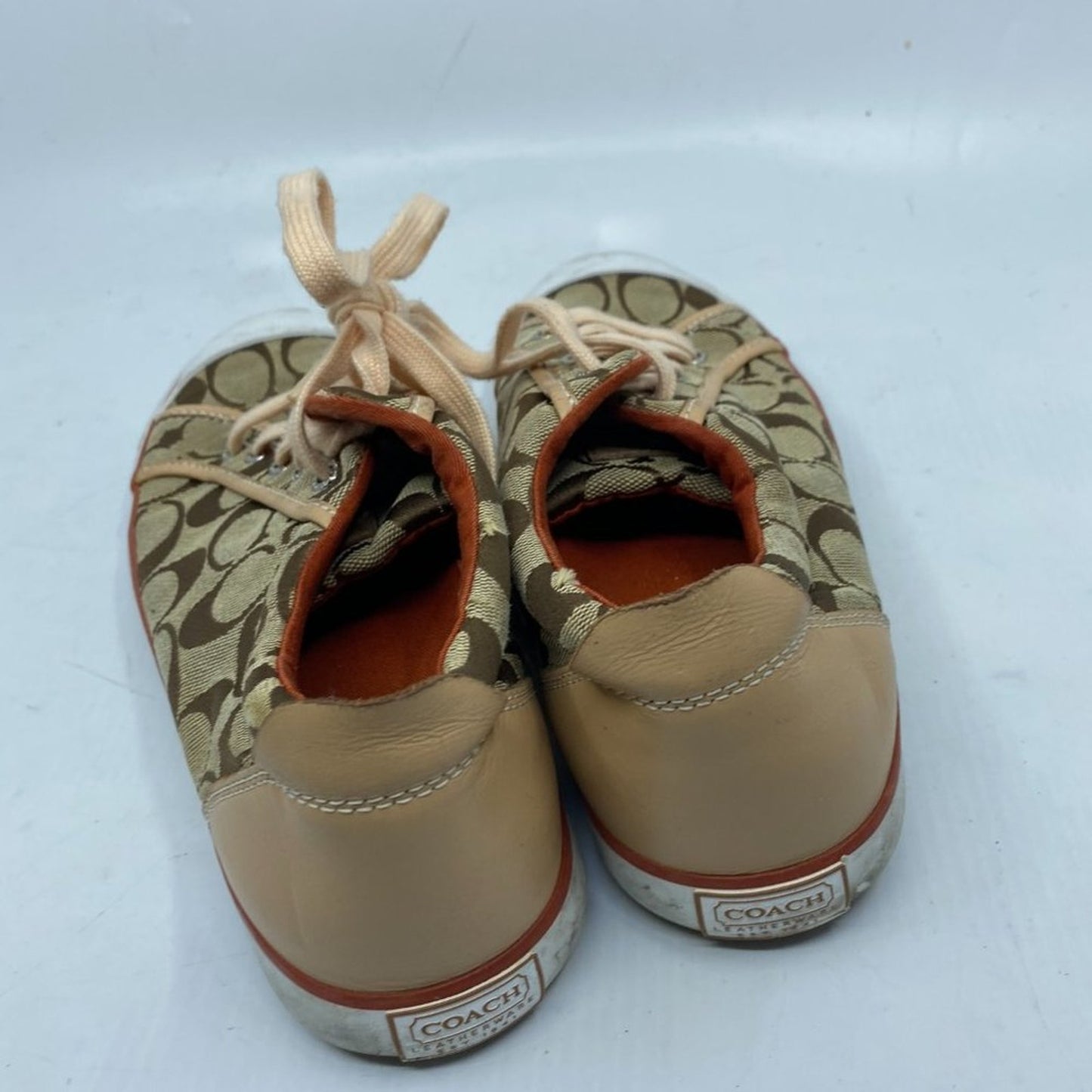 Coach Brown White Sneakers Size 8.5