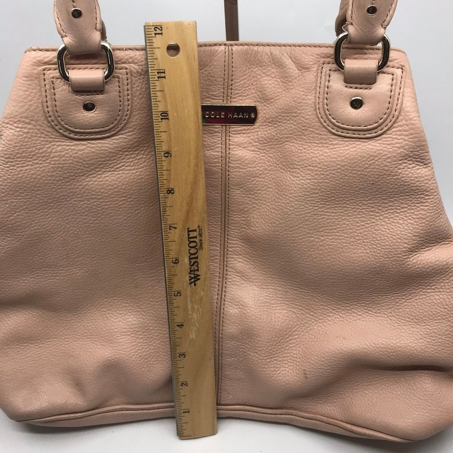 Cole Haan Cream Leather Shoulder Bag
