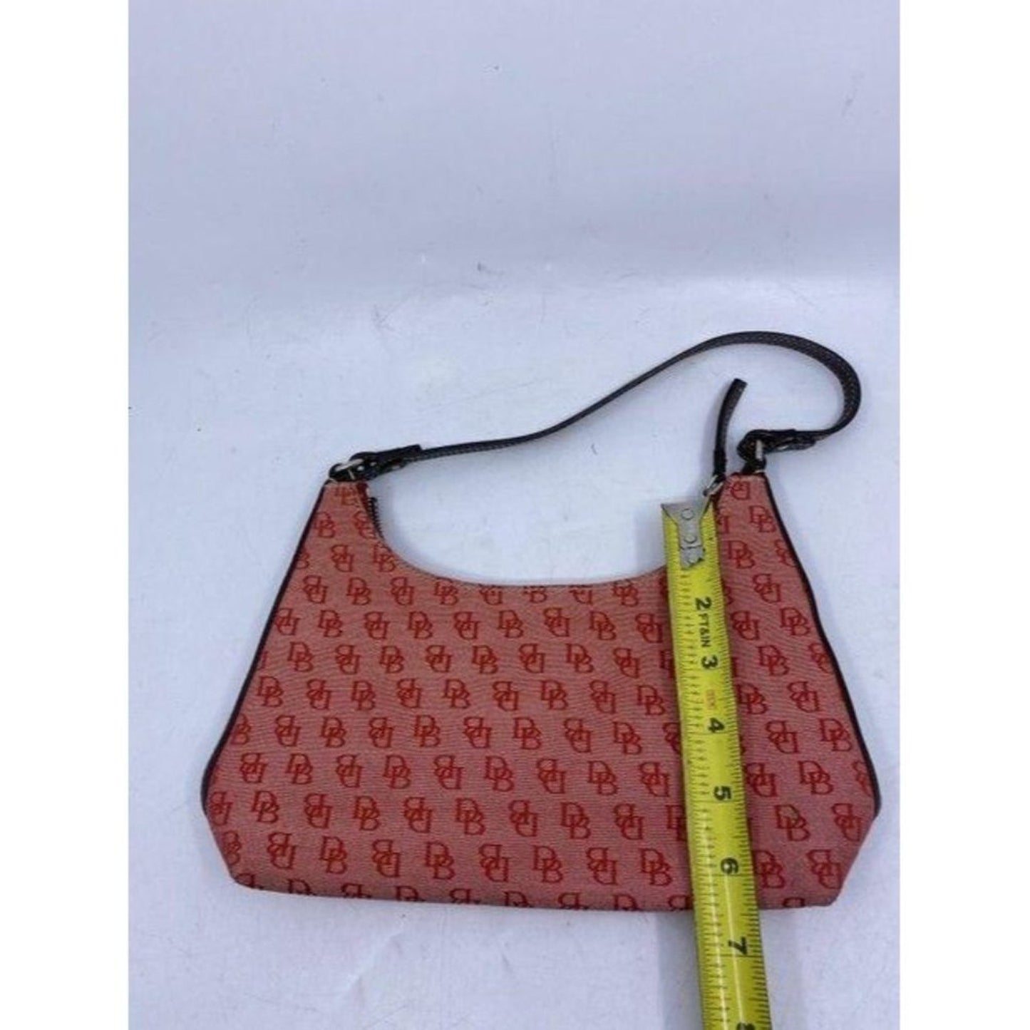 Dooney and Bourke mini purse red fabric hobo bag