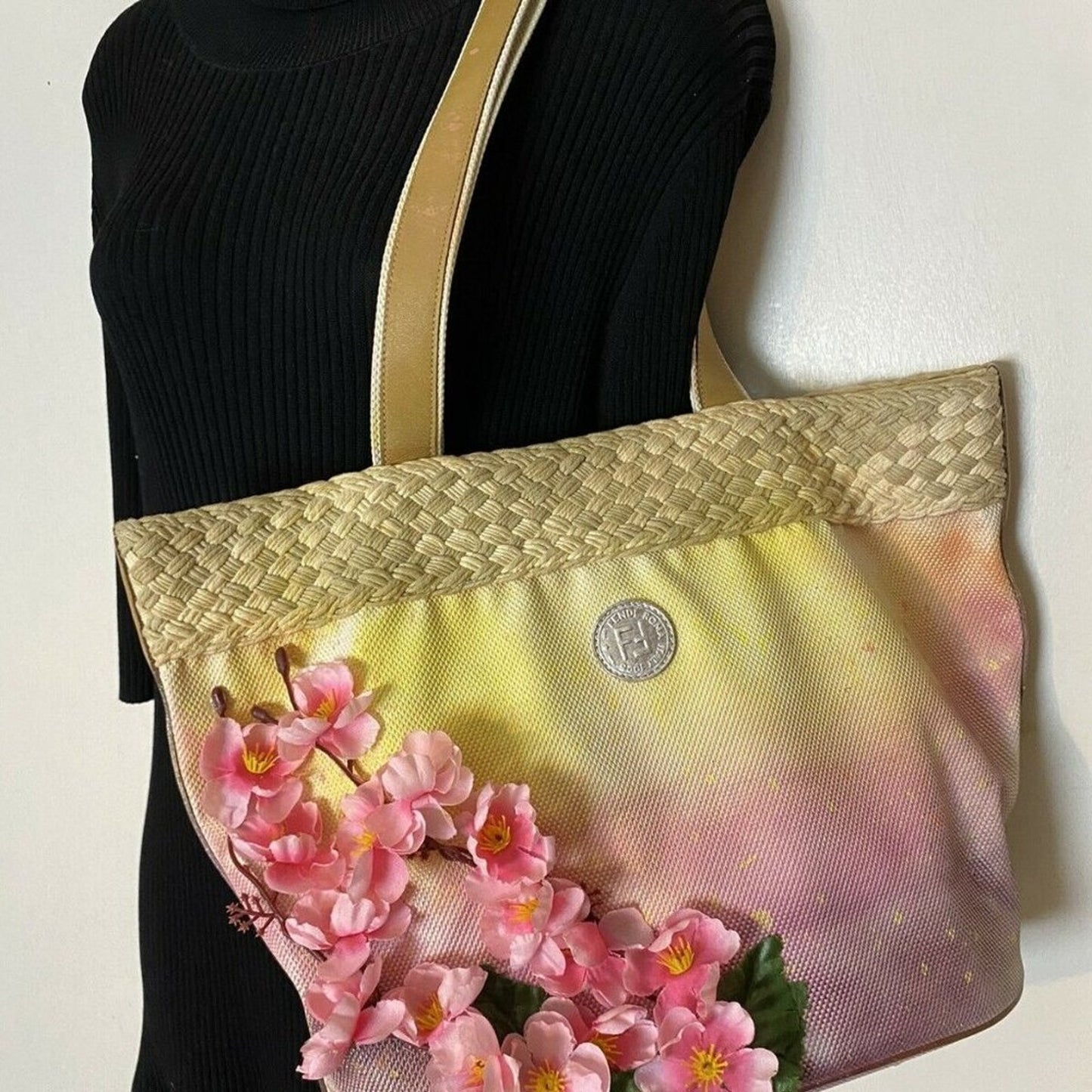 FENDI Vintage Customized large tote bag W/ Multi C