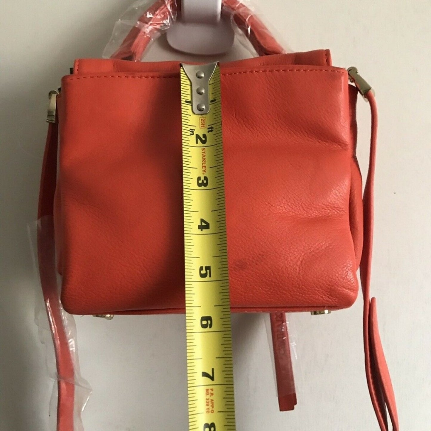 Cynthia Rowley Bright Red-Orange Mini Crossbody Ba