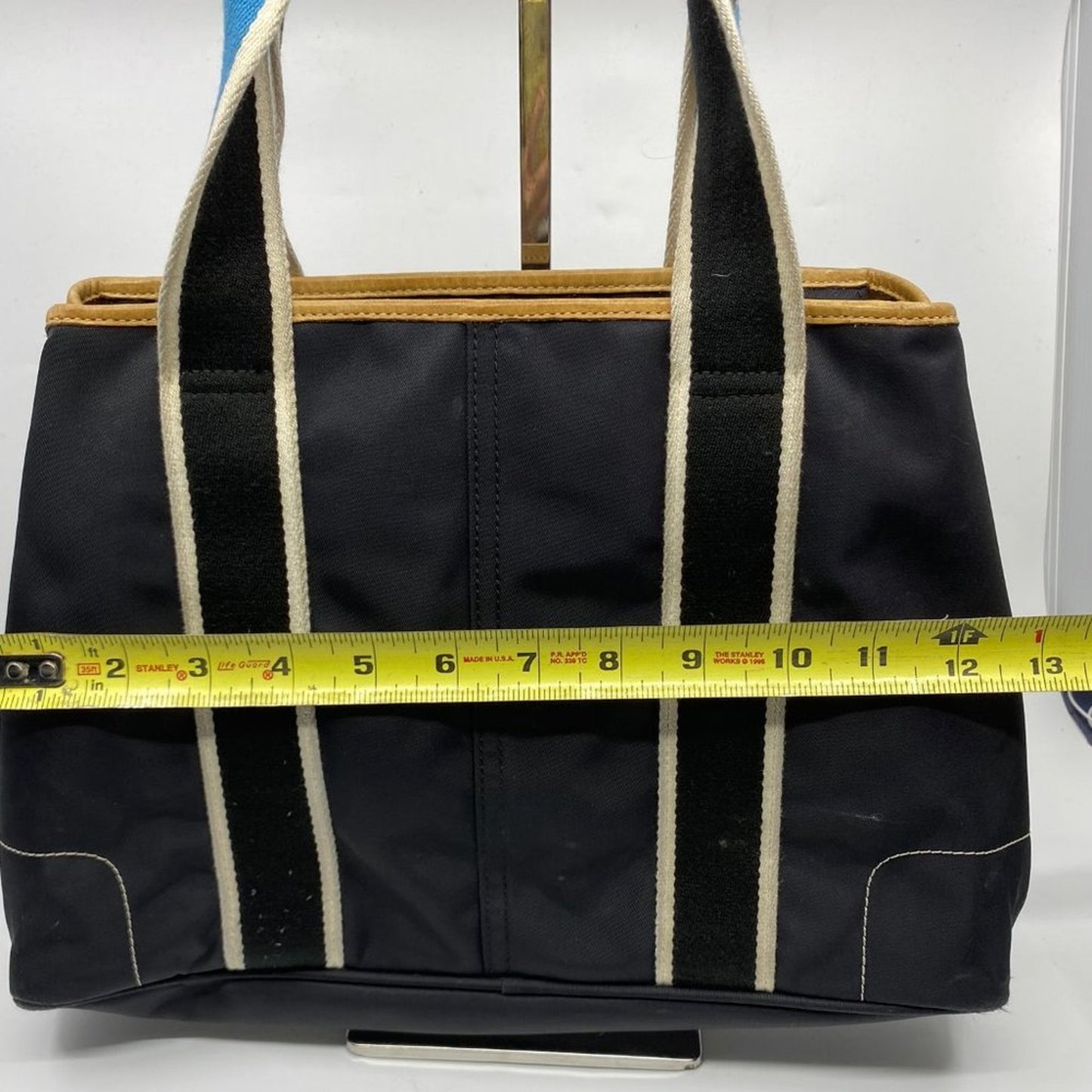 COACH M Size Black Fabric Shoppers Tote