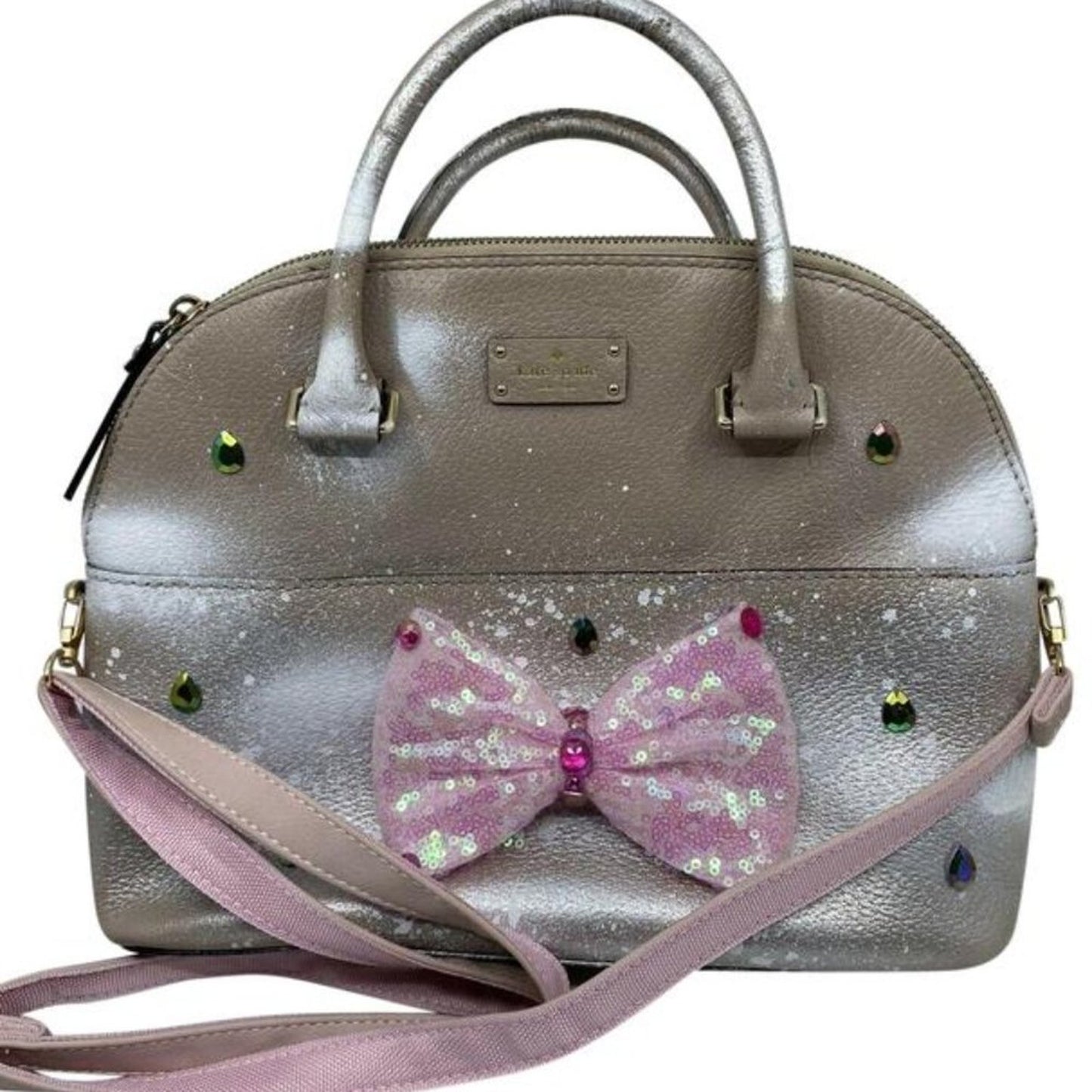 Kate Spade Large Leather Tote Customized With Bow