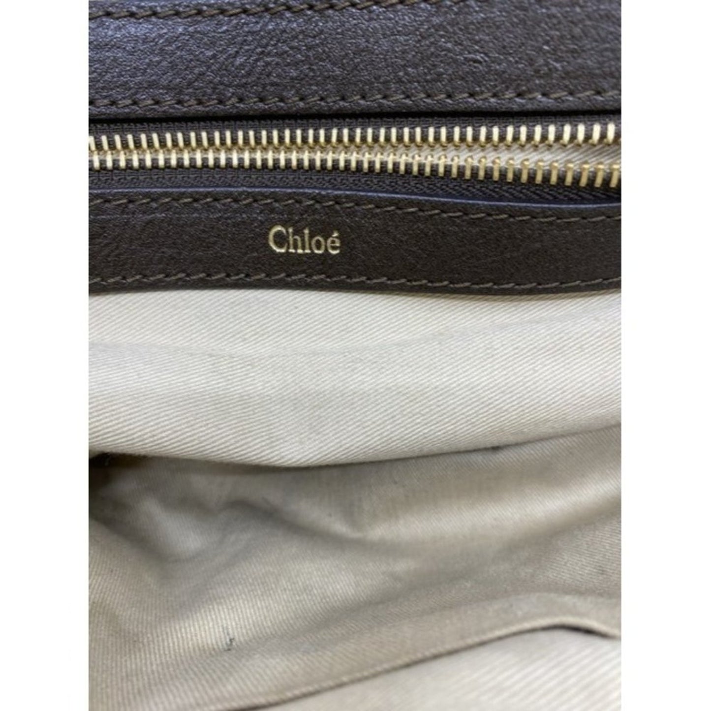chloe handbag brown leather tote