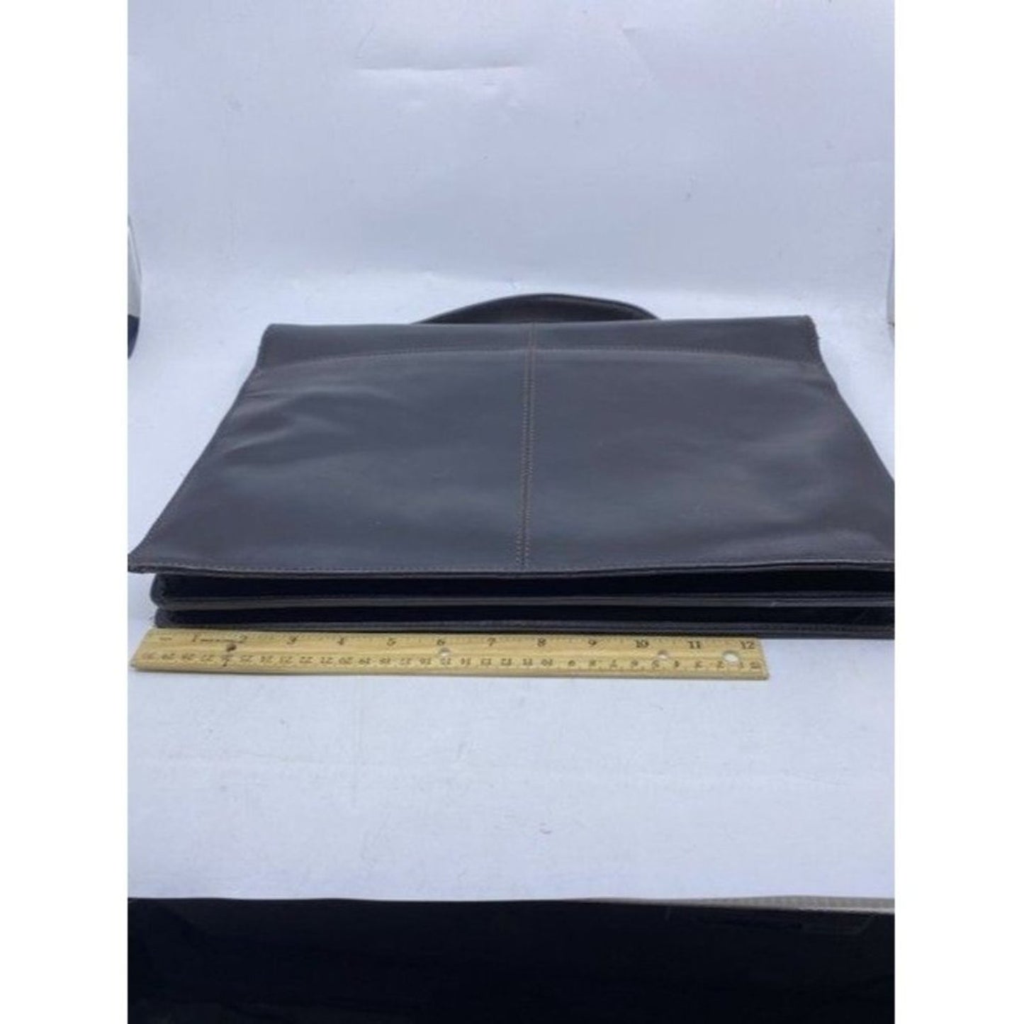 Cole Haan Briefcase Black Leather Messenger Bag