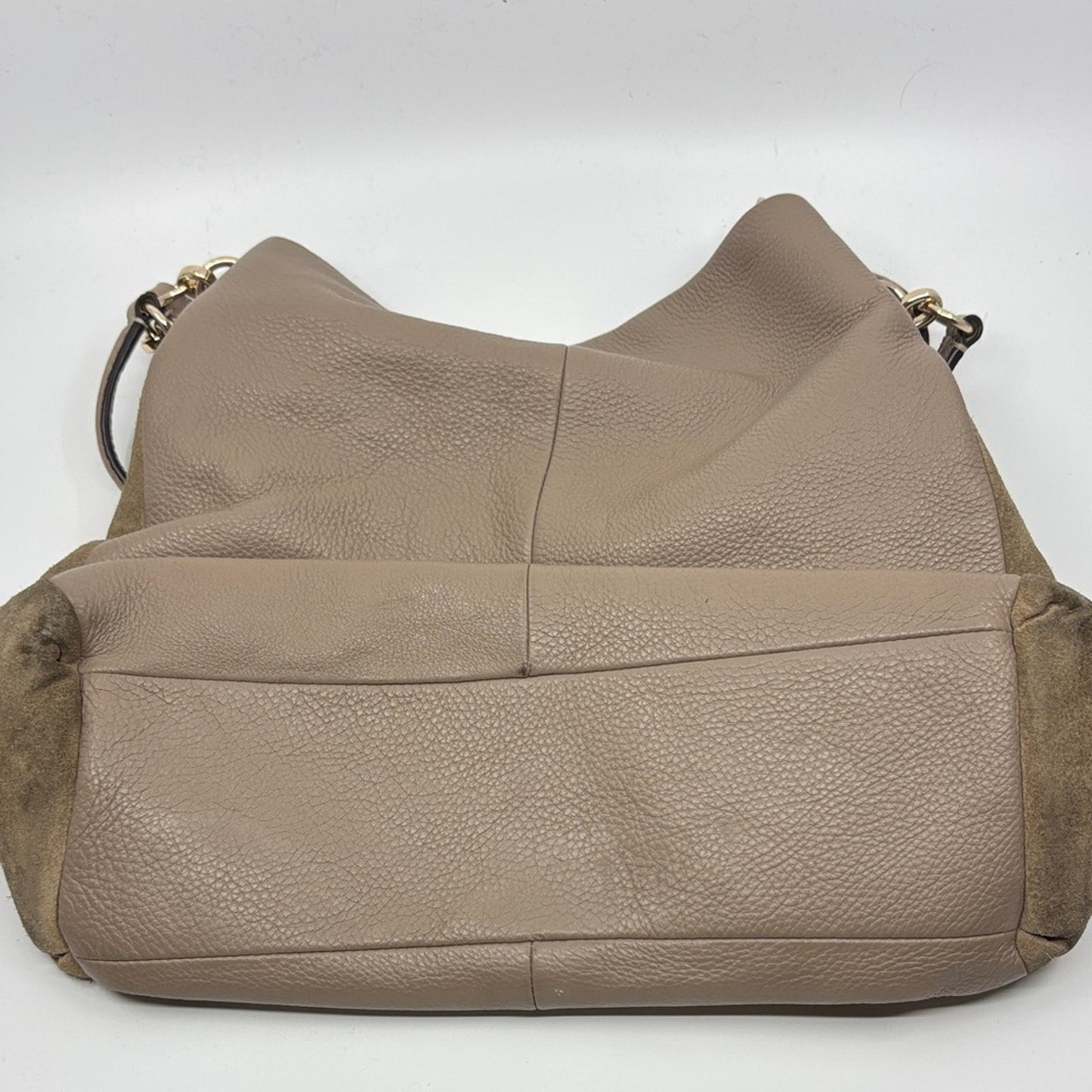 Elegant Taupe Leather Women's Bag