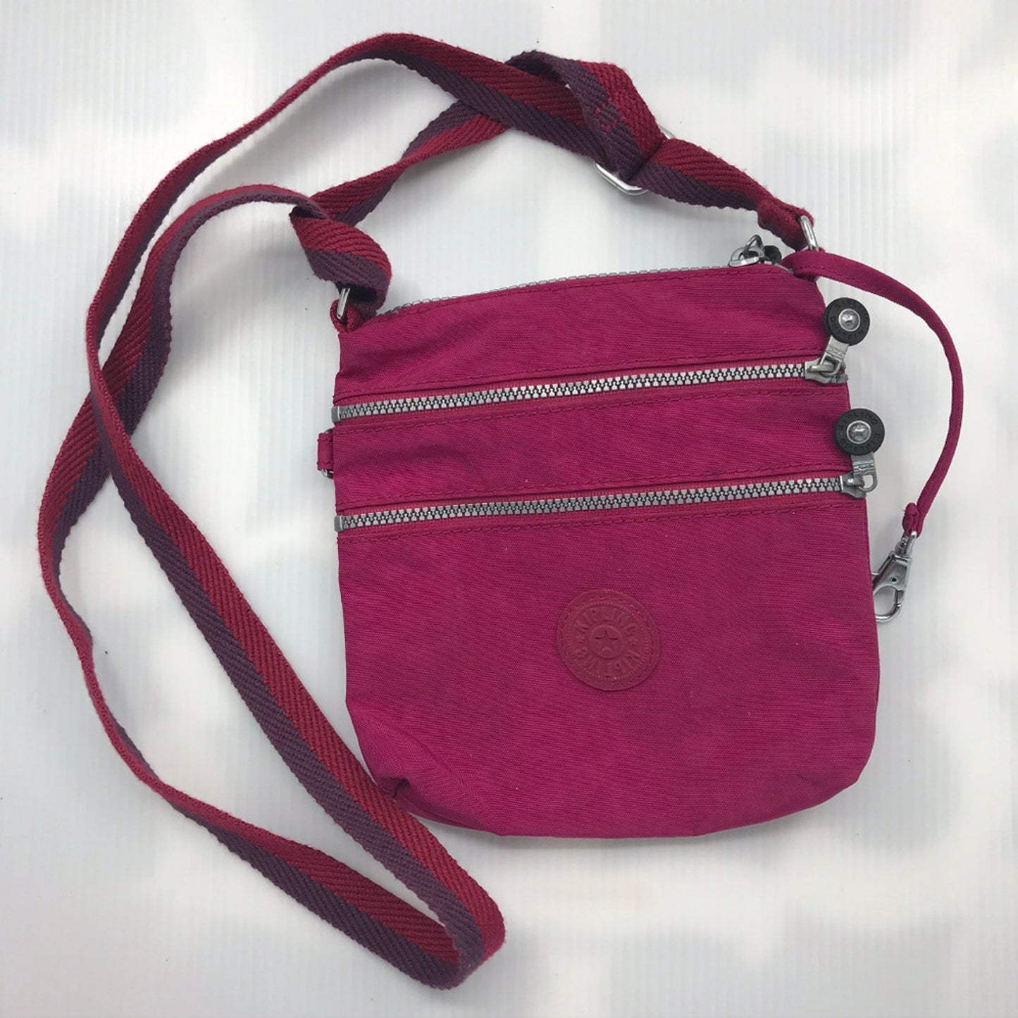 Kipling Red Nylon Small Crossbody Bag