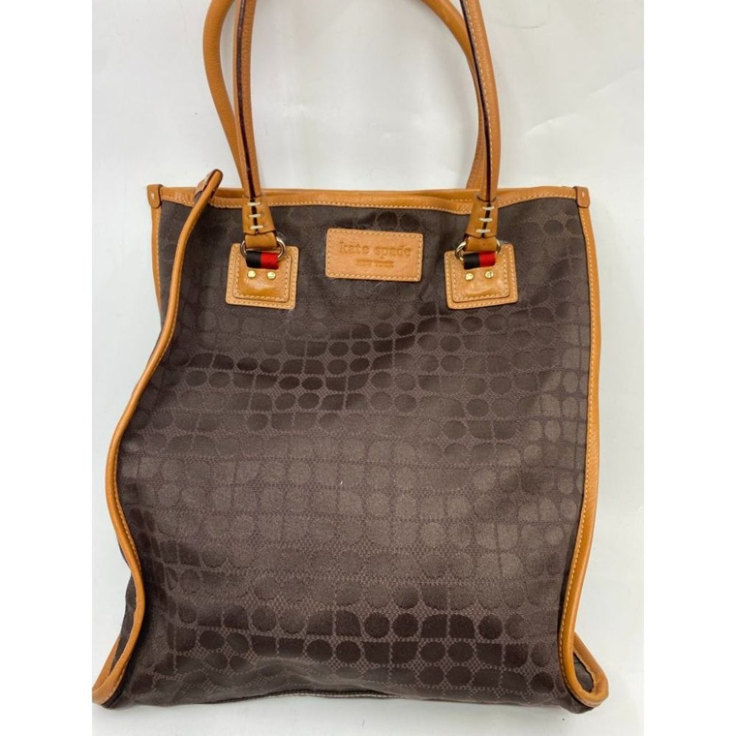 KATE Spade Women's Large Brown Fabric Tote Bag