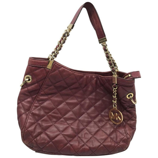 Michael Kors Brown Quilted Leather Shoulder Bag