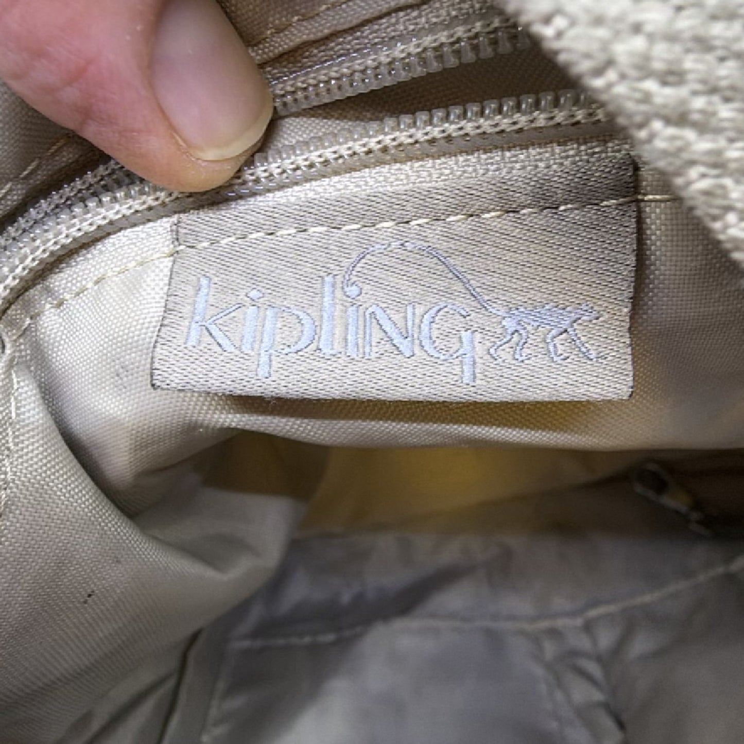 Kipling Art Brown Nylon Boston Bag