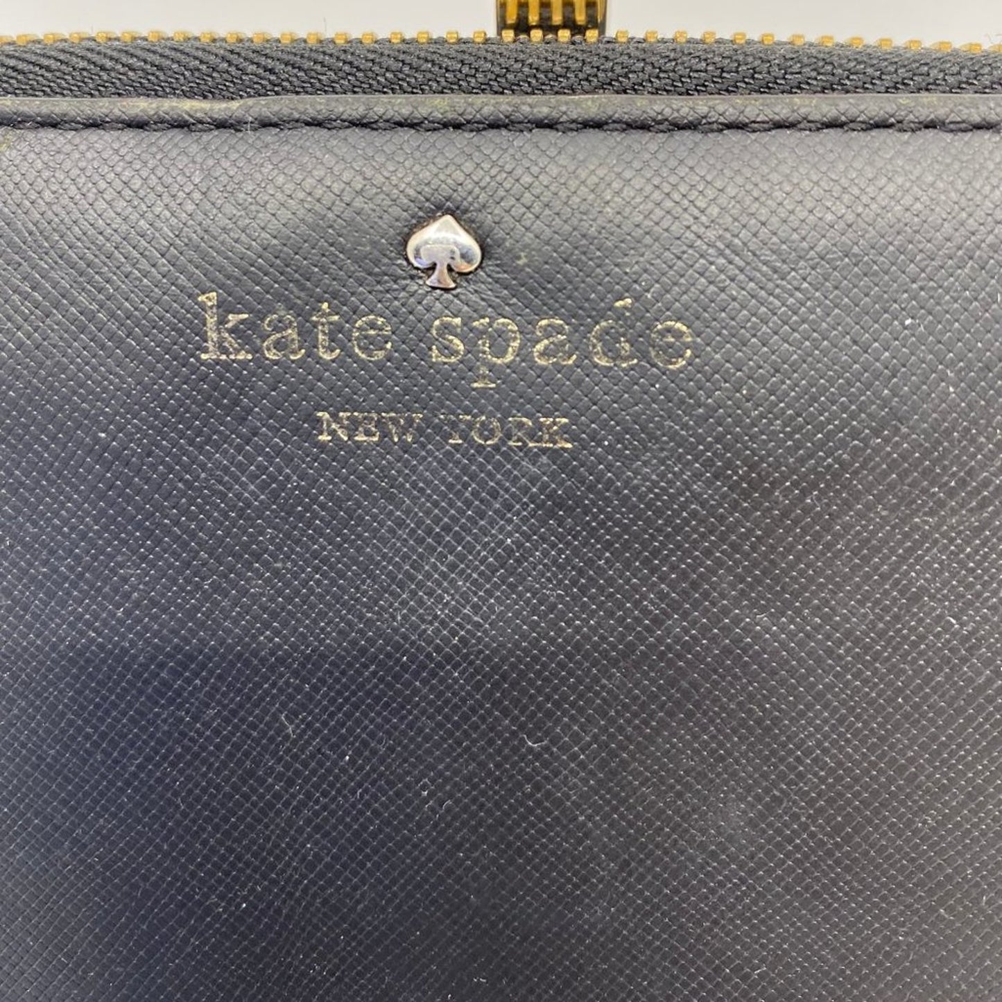 Kate Spade Black Leather Zipper Wallet