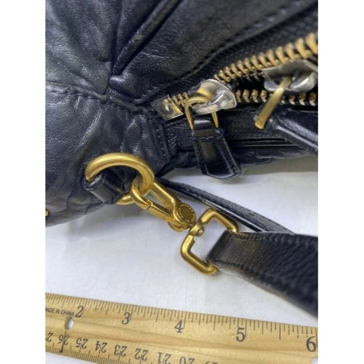 Marc By Marc Jacobs 3 Size Convertible Black Leather Cross Body Bag