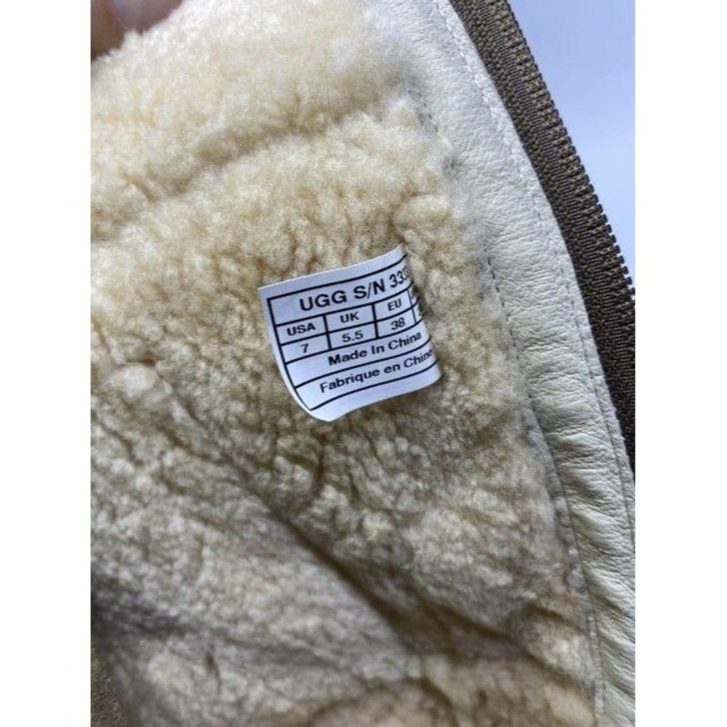 Ugg Australia Tan Tall Full Height Zipper Bootsboo