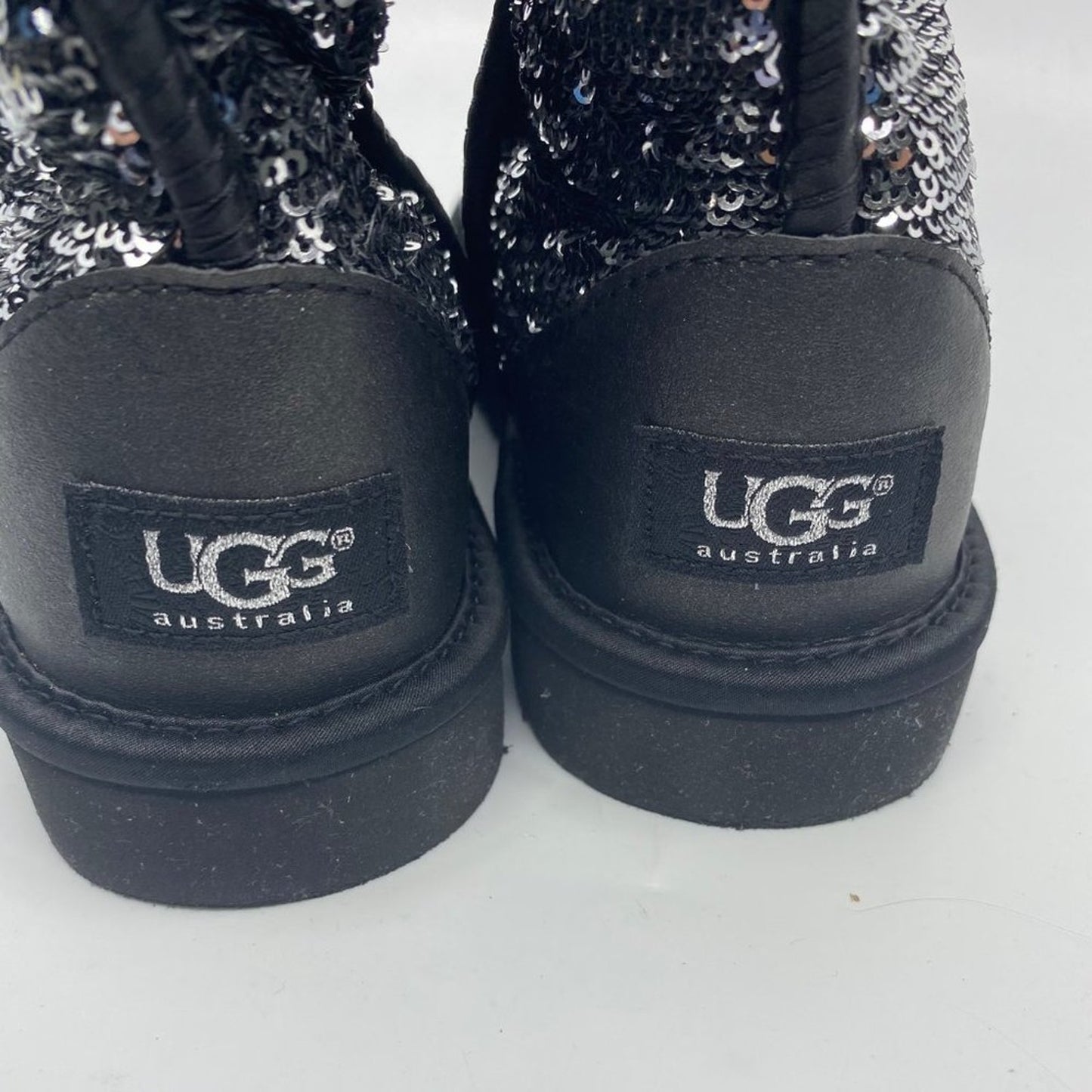 Fashion UGG Black Silver Special Boots Size: US 4