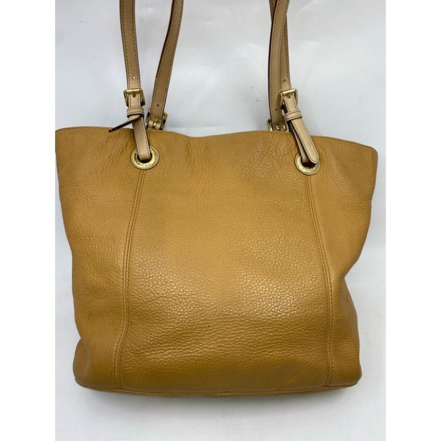 Michael Kors Classic Beige Leather Tote Bag
