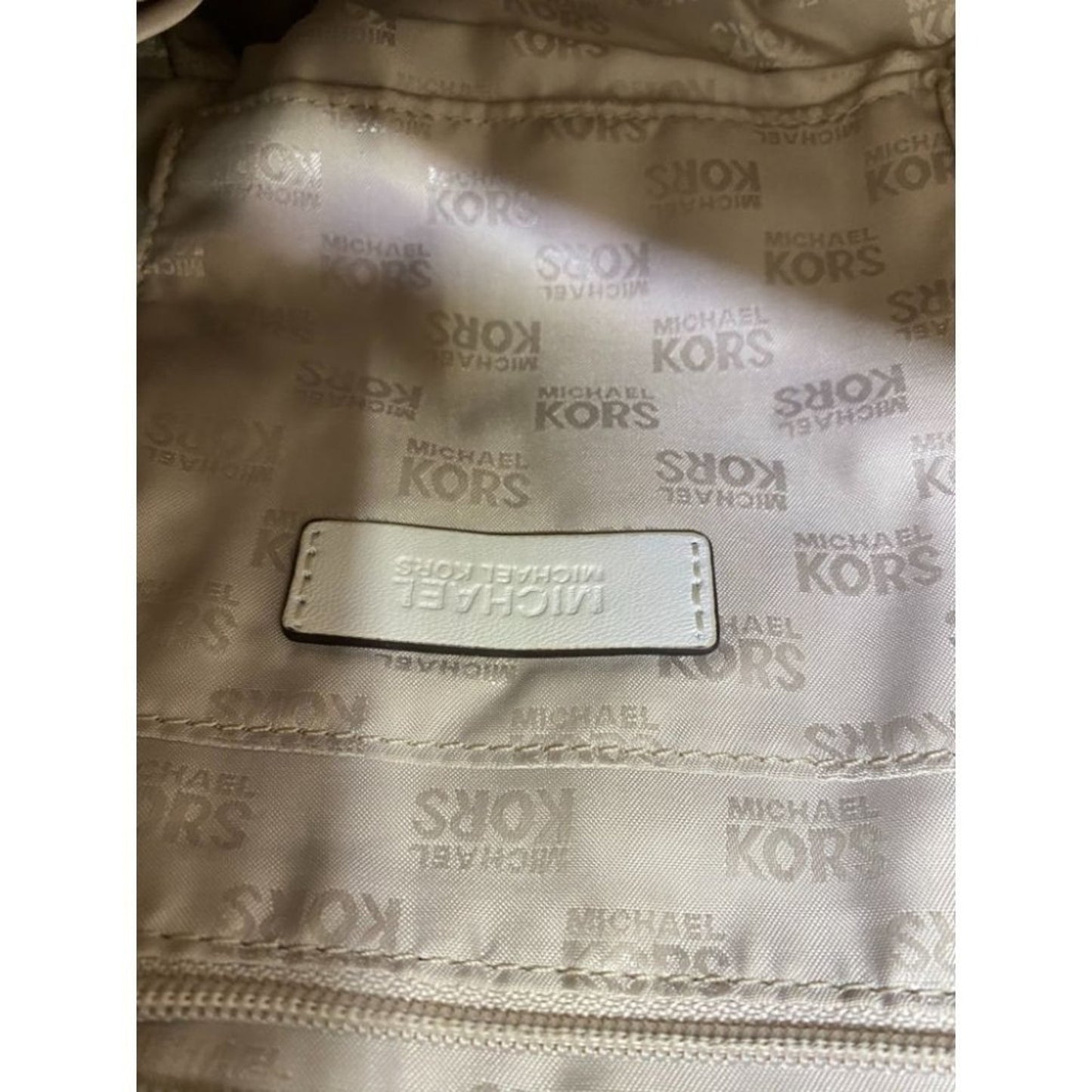 Michael Kors White Large Hobo Bag