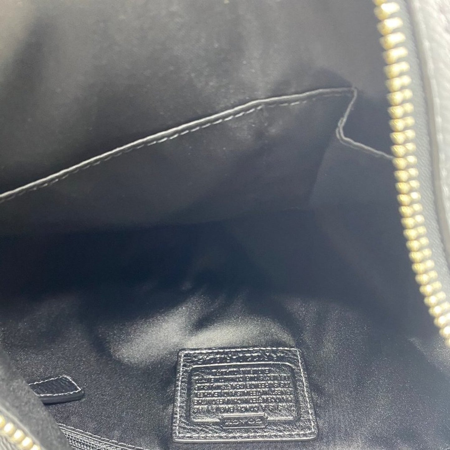COACH M Size Black Leather Crossbody Bag