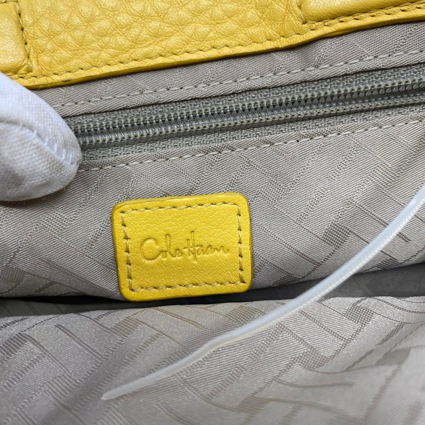 Cole Hane Yellow Leather Wallet