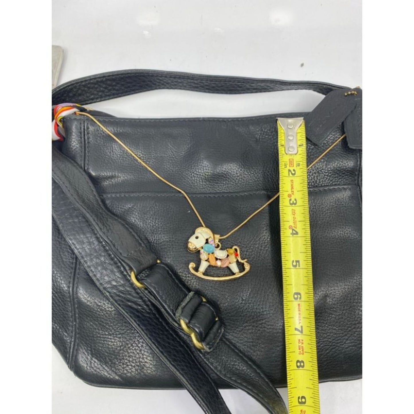 Coach Black Crossbody Bag Customized with Applique