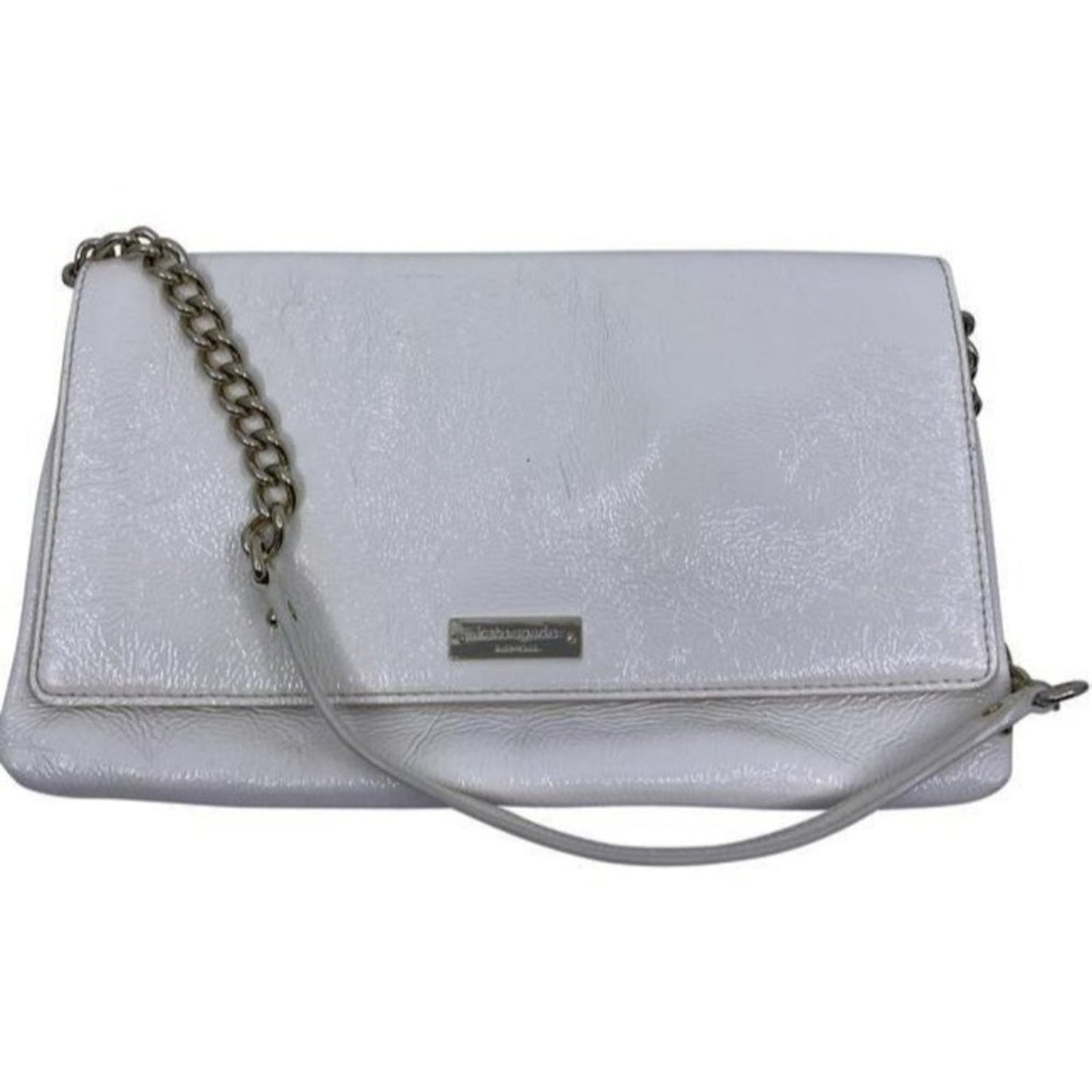 kate spade cream patent leather shoulder bag