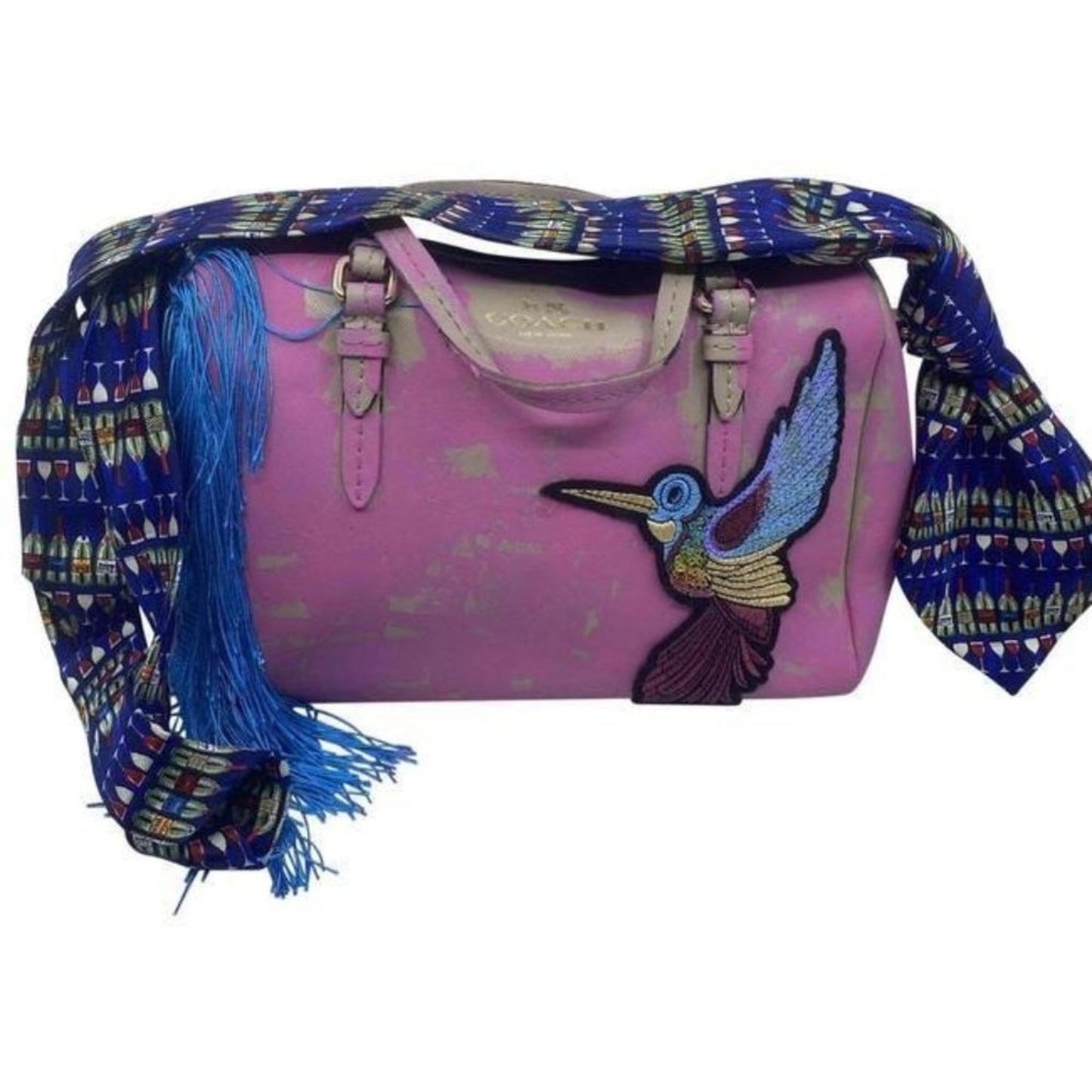 Coach w hand shoulder customized by me w applique
