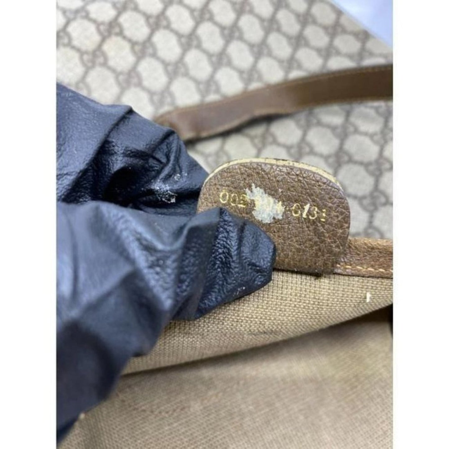 gucci bag shopping vintage classic coated canvas b