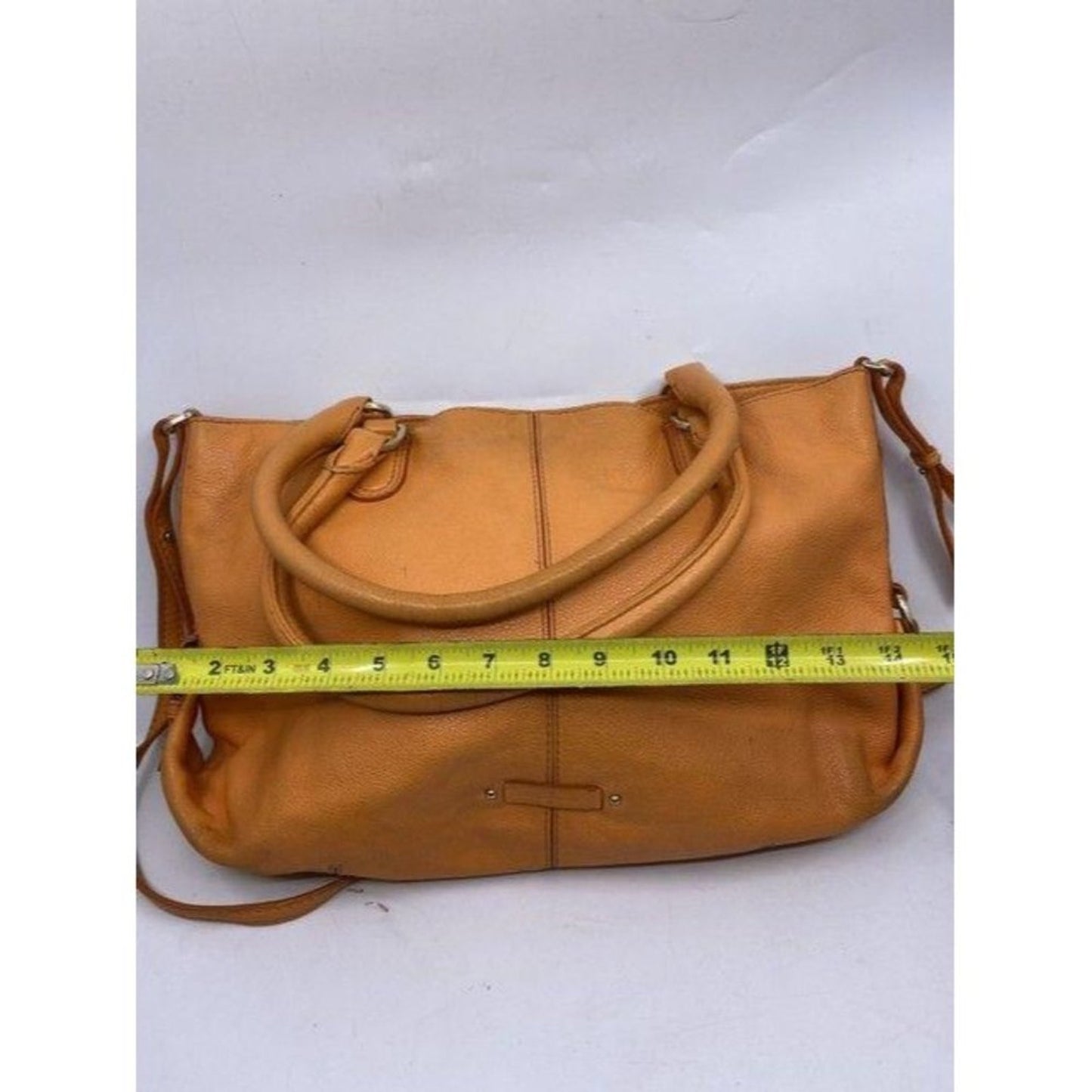cole haan crossbody xl crossbody orange leather sh