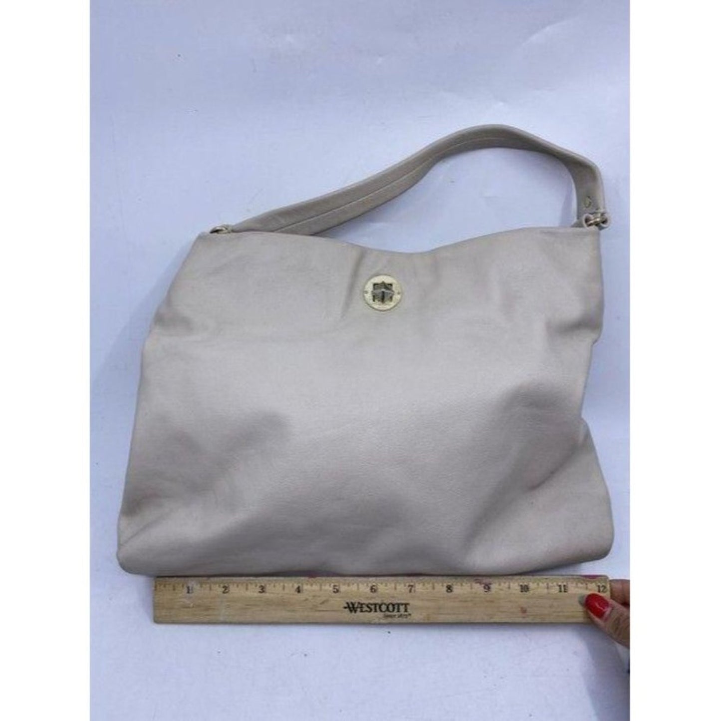 kate spade bag beige leather tote