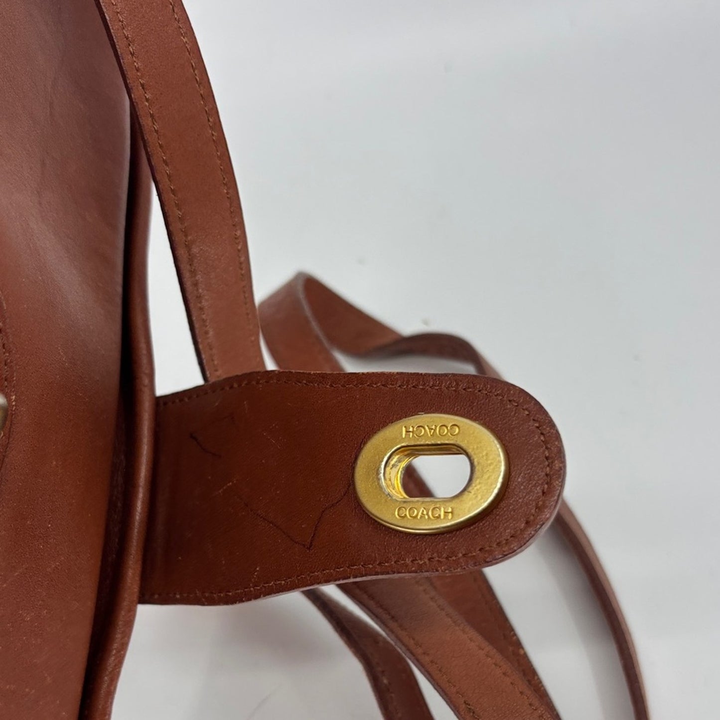 Coach Brown Leather Crossbody Bag