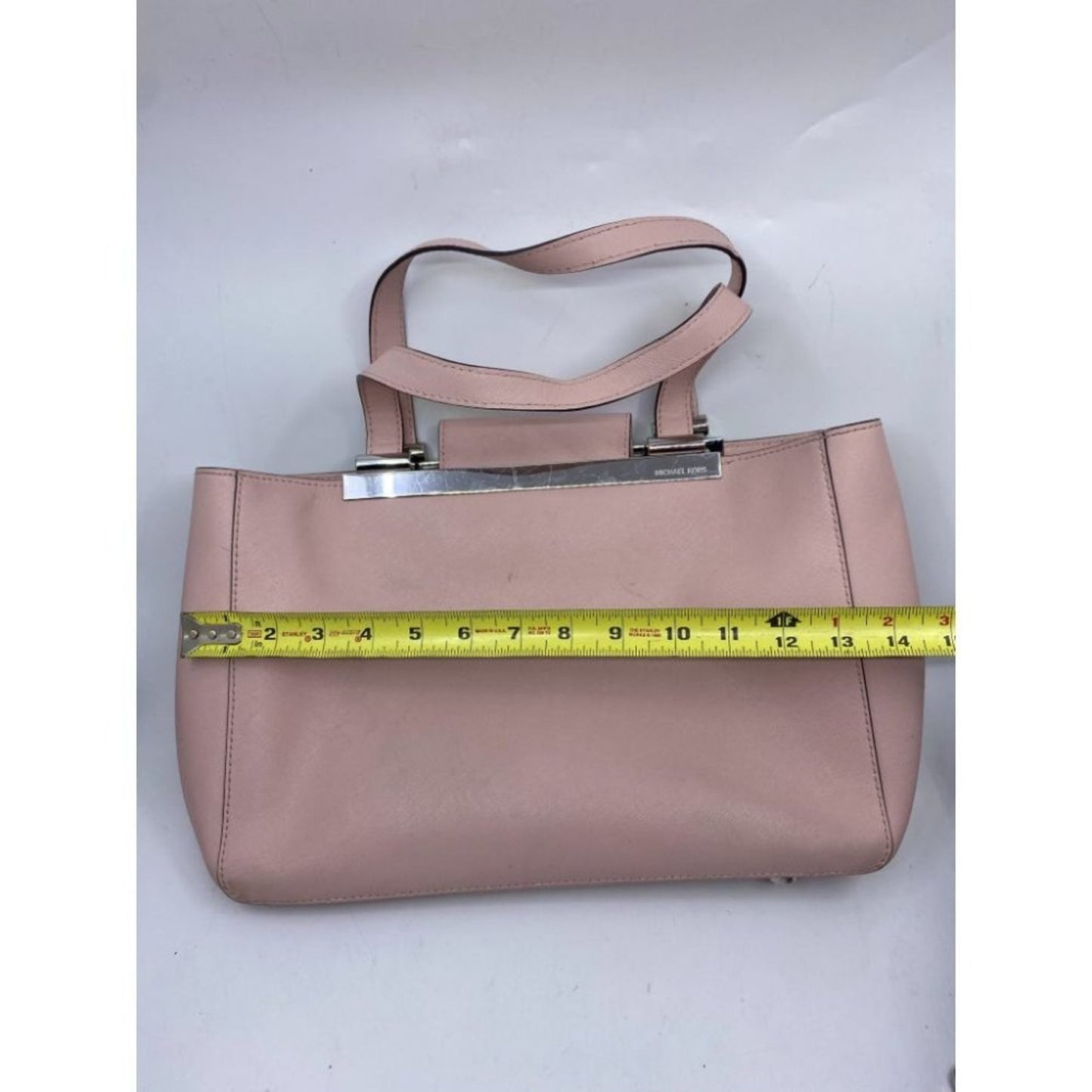 Michael Kors Pink Saffiano Leather Het Set Bag MD