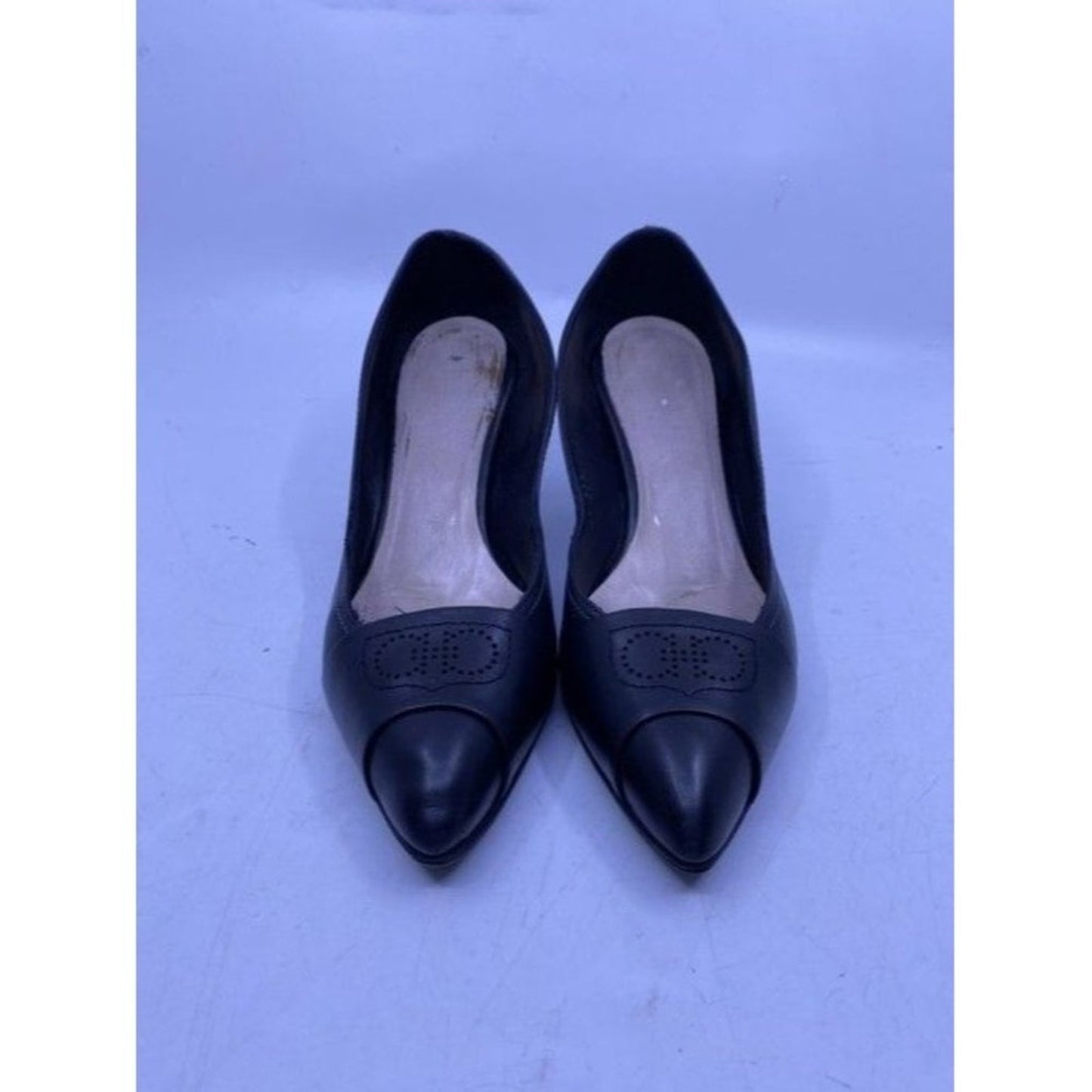 Salvatore Ferragamo Black Light Insignia Pumps Size Us