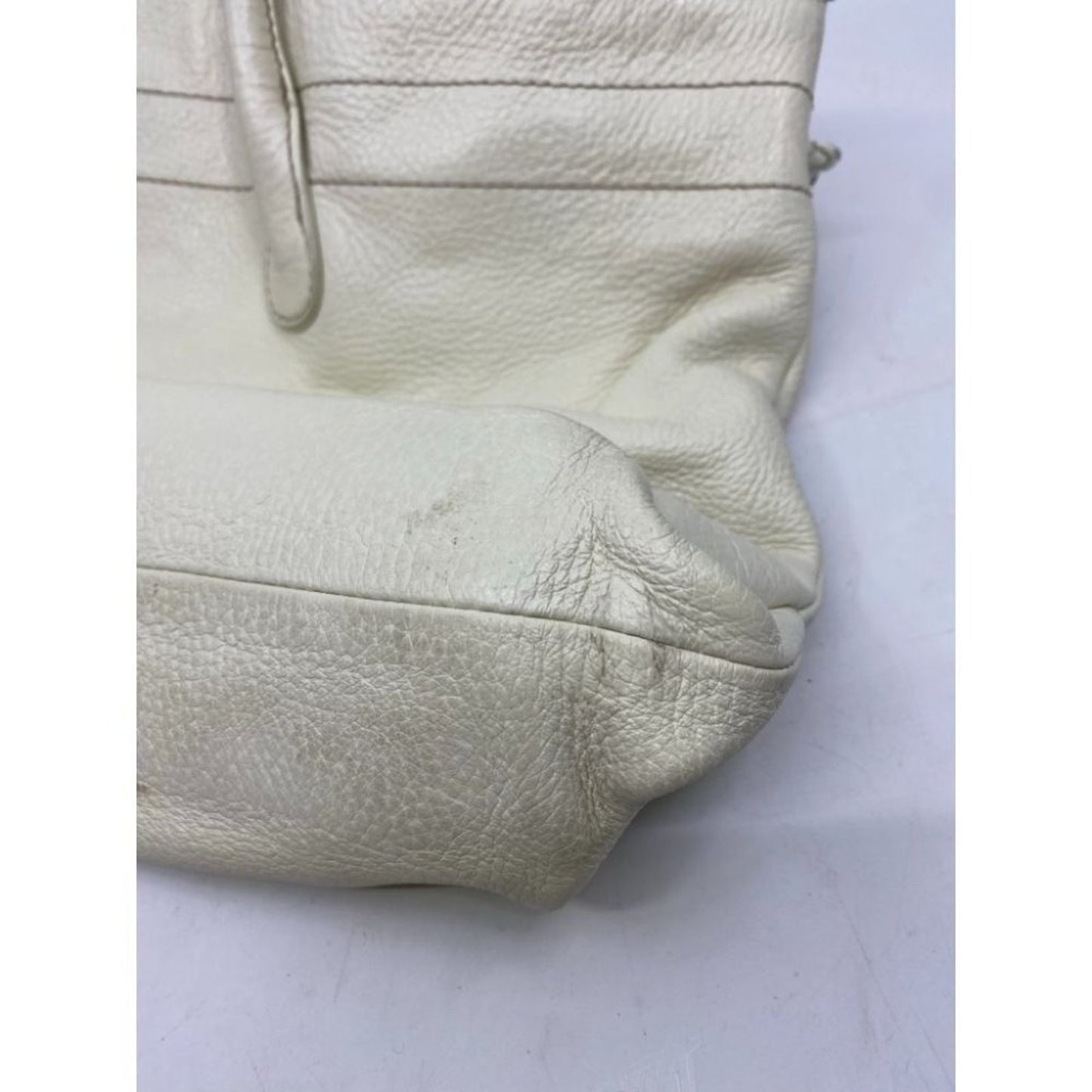 Banana Republic Cream Leather Shoulder Bag