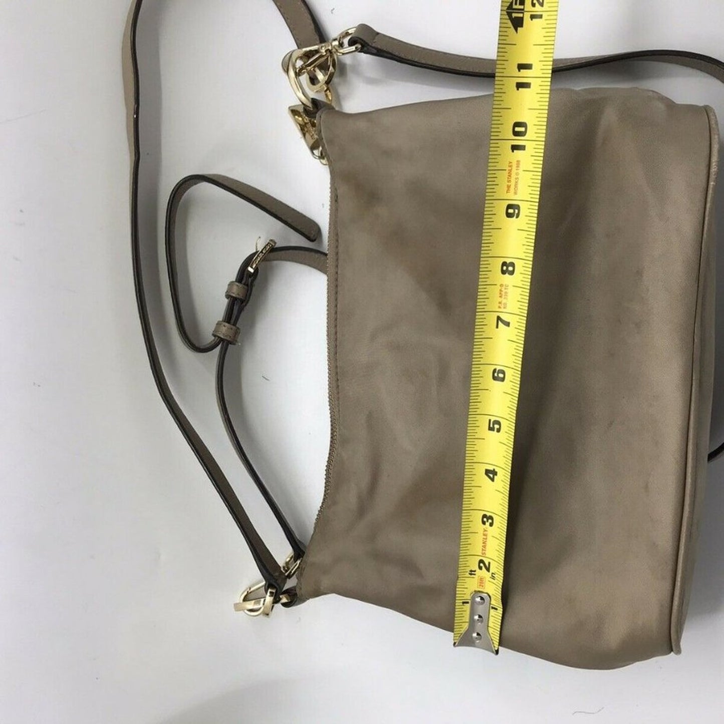 Michael Kors beige Nylon Crossbody Customized
