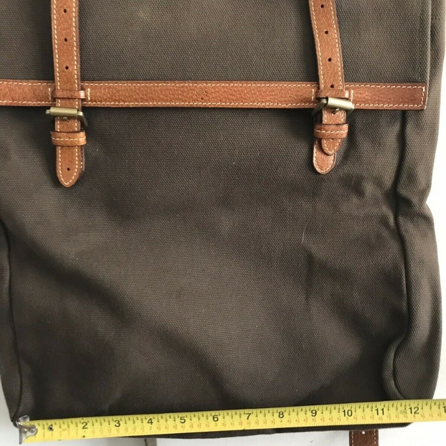 Mulberry Unisex Brown Canvas Messenger Bag