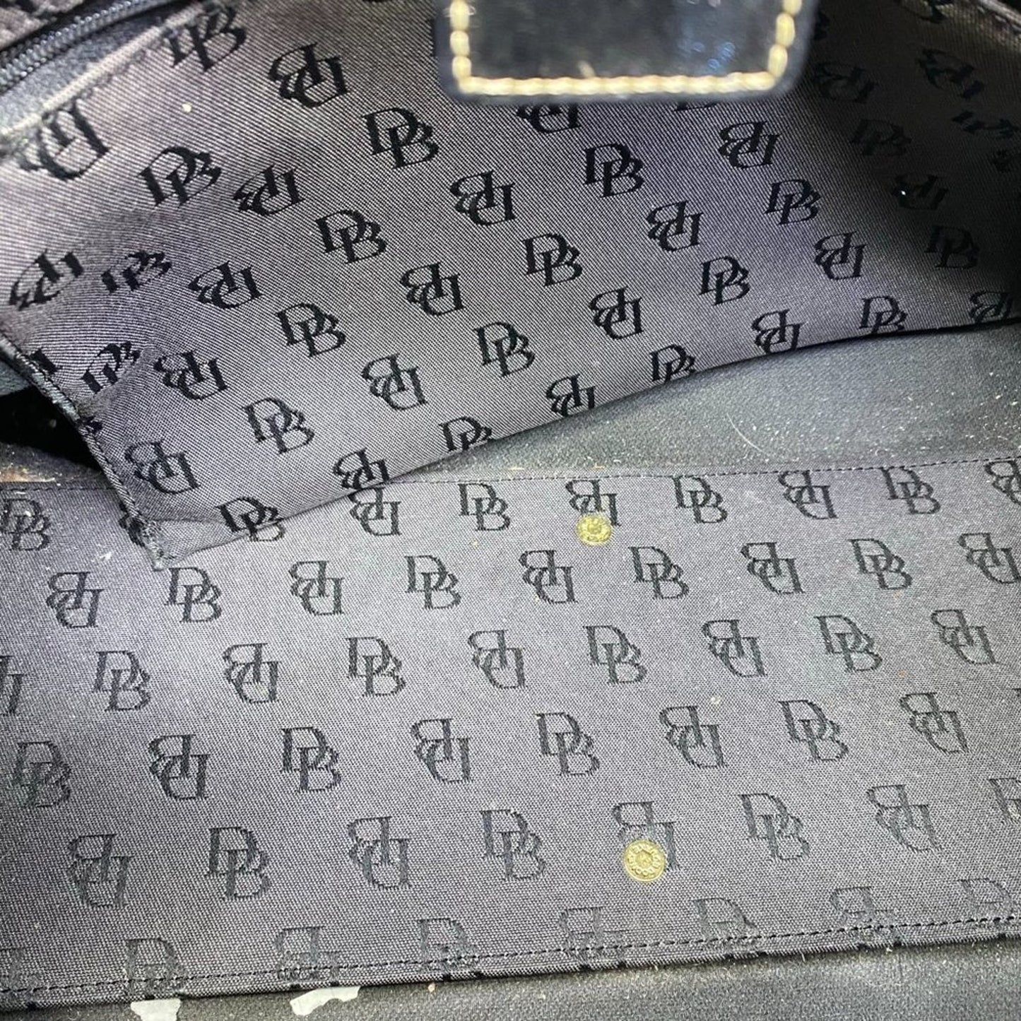 Dooney & Bourke Gray Customized W/ Graffiti Tote