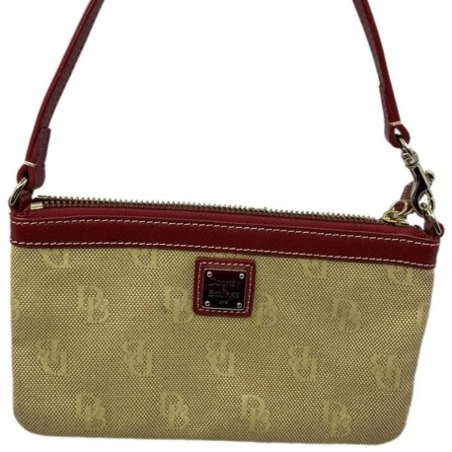 Dooney & Bourke Tan Fabric Wristlet